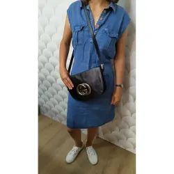 Gucci - Sac à main en cuir Blondie