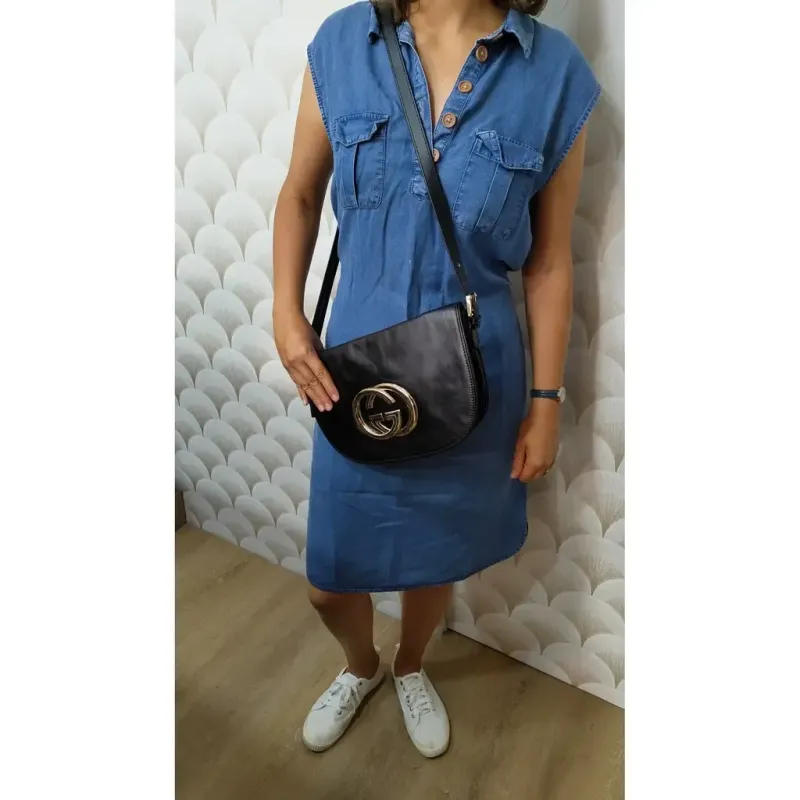 Gucci - Sac à main en cuir Blondie
