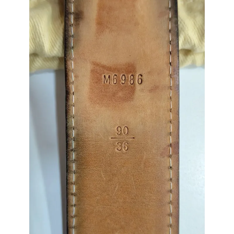 Ceinture Louis Vuitton Monogram & Boucle Dorée