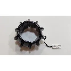 Angela Caputi – Bracelet large en résine noire